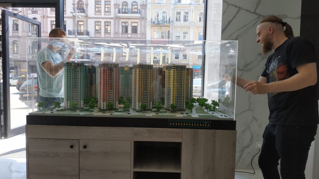 ЖК Каховская макет М1:250