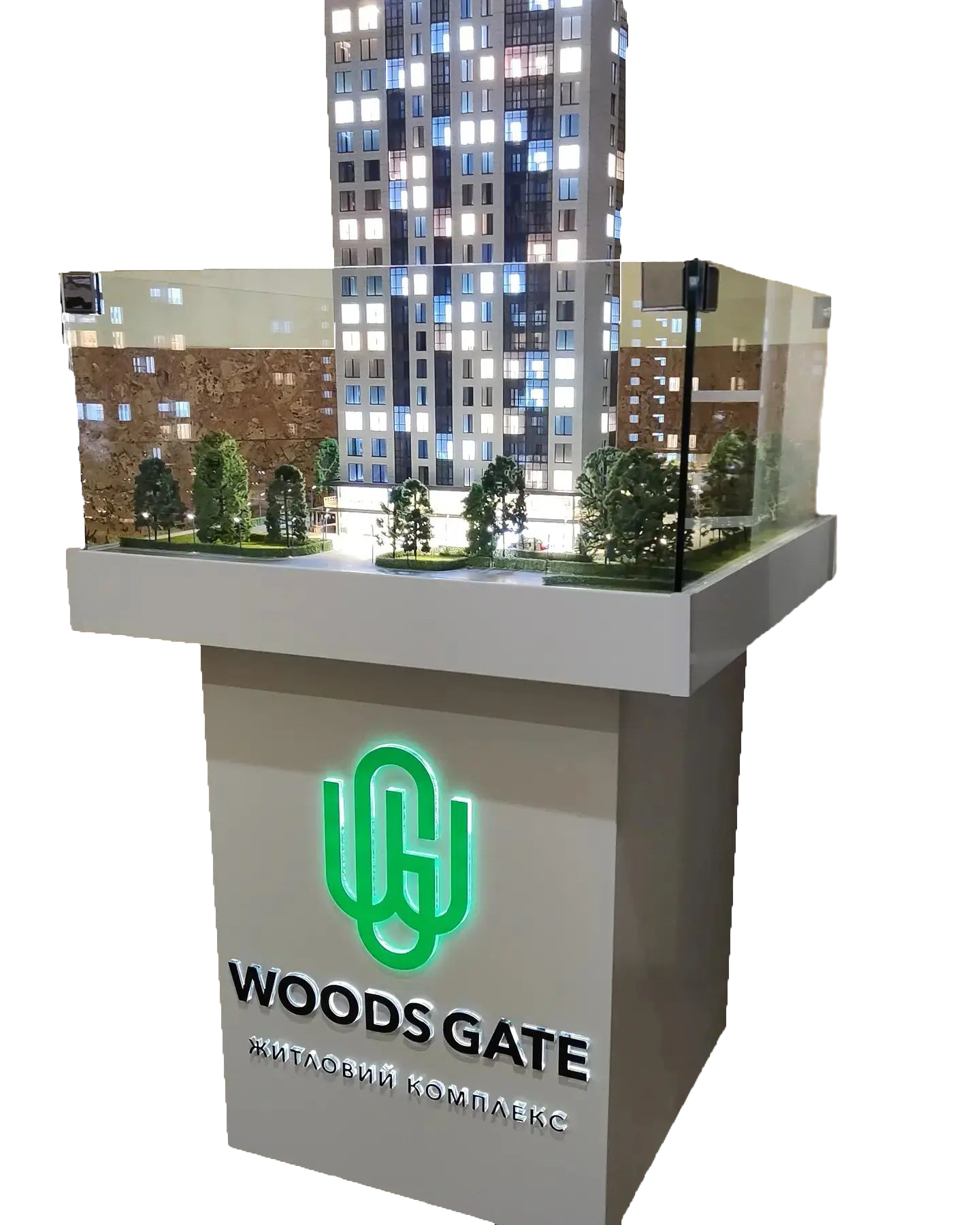 Тумба для макета ЖК "Woods Gate"