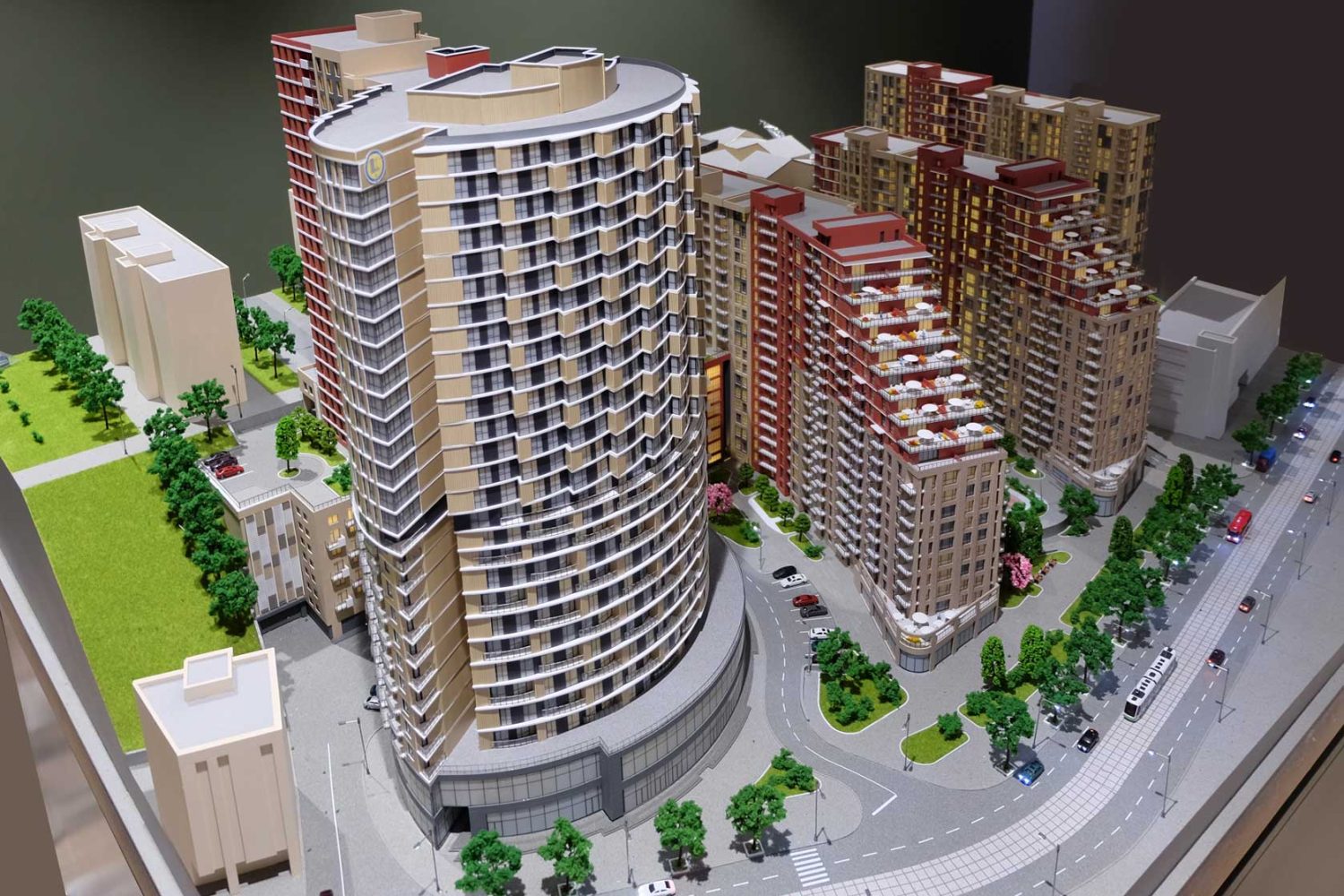 ЖК "Миракс" масштаб 1:150