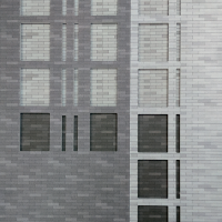 Фасад здания, пример облицовки М1:87